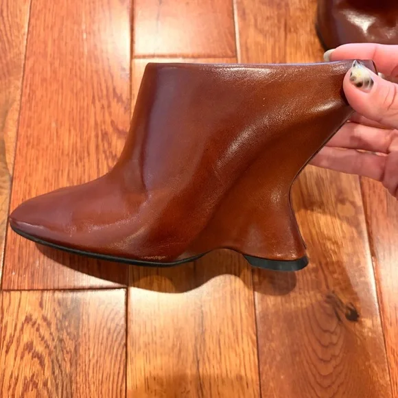 Dries Van Noten Brown Leather Mules